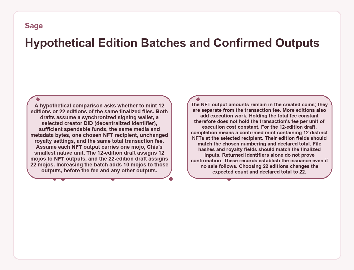 Sage: Hypothetical Edition Batches and Confirmed Outputs - diagram